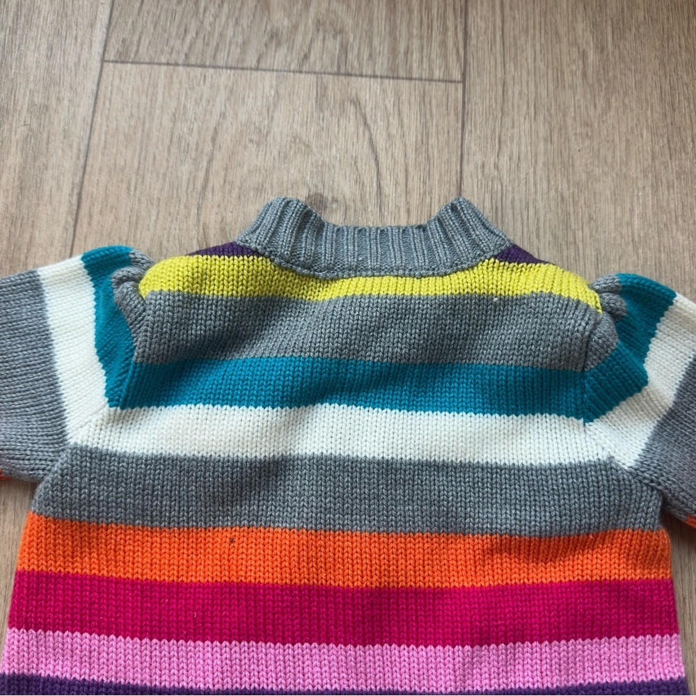 WonderKids Colorful Striped Cardigan Jacket, 18 Months - Picture 7 of 8